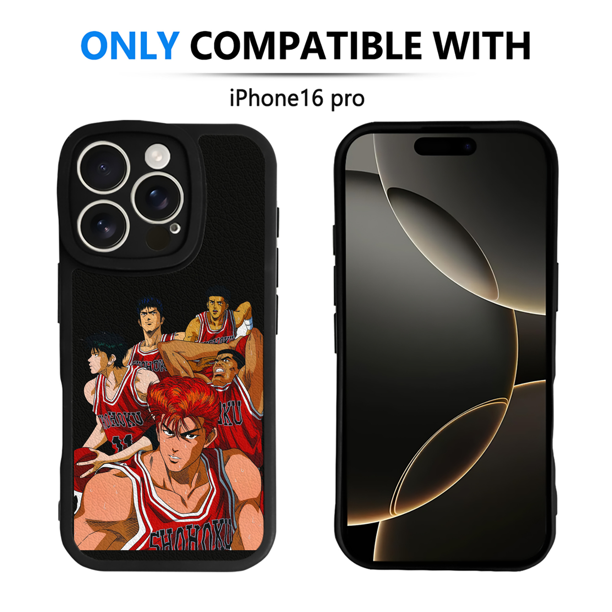 （画像用） SLAM DUNK／スラムダンク 【iPhone 16シリーズ対応】シリコンスマホケース（レザー調） 材質：シリコン